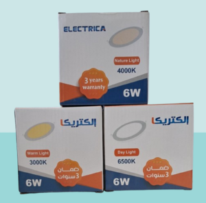 ليد داون لايت بانل 3 بوصة 6 وات إلكتريكا