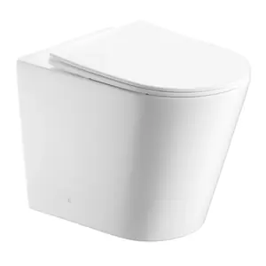 كرسي حمام معلق أبيض 56 سم تريدكس +TR مرحاض معلق أبيض تصميم عصري كرسي حمام معلق عالي الجودة