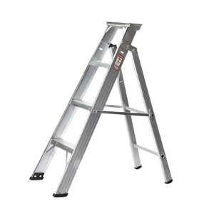 سلم الزامل 4 درج ألمنيوم سلم ألمنيوم خفيف وآمن للاستخدام المنزلي سلم صيانة ألمنيوم 4 درجات