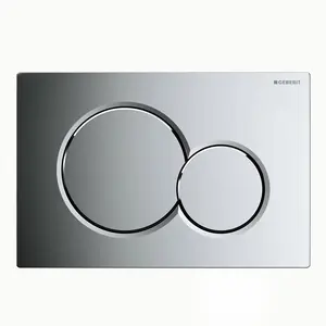 ضغطة سيفون دائرية جيبرت سيجما Sigma01 زر سيفون جيبرت كروم دائري ضغطة سيفون مخفي Geberit