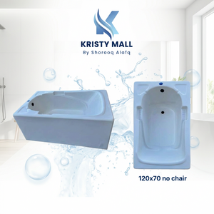 مغطس أكريليك 120×70 سم تحت البلاط بانيو حمام أكريليك عملي مغطس حمام حديث