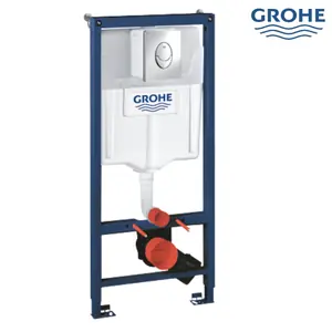 سيفون مخفي جروهي مع ضغطة دائرية نظام سيفون مخفي GROHE للحمامات ضغطة سيفون دائرية جروهي