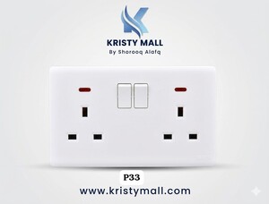 فيش 13 أمبير مزدوج مع مفتاح ولمبة NAS