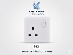 فيش 13 أمبير مفرد 7×7 مع مفتاح NAS